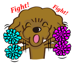 Toy Poodle named Moka sticker #10853718