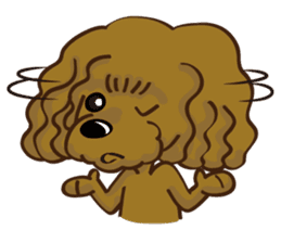 Toy Poodle named Moka sticker #10853720