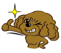 Toy Poodle named Moka sticker #10853723