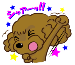 Toy Poodle named Moka sticker #10853725