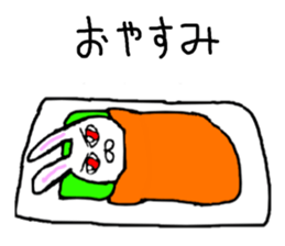 Rabbit stare sticker #10853897