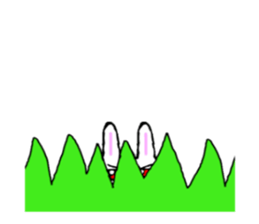 Rabbit stare sticker #10853904