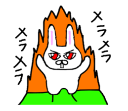 Rabbit stare sticker #10853908