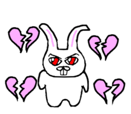 Rabbit stare sticker #10853911