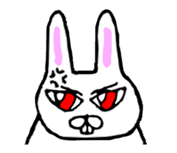 Rabbit stare sticker #10853913