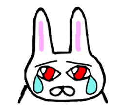 Rabbit stare sticker #10853914