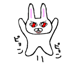 Rabbit stare sticker #10853916
