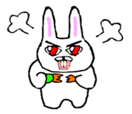 Rabbit stare sticker #10853917