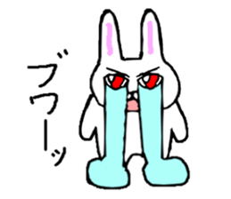 Rabbit stare sticker #10853918