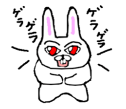 Rabbit stare sticker #10853919