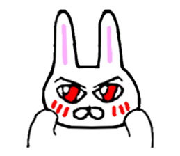 Rabbit stare sticker #10853920