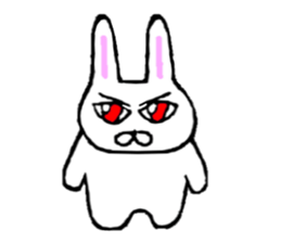Rabbit stare sticker #10853926