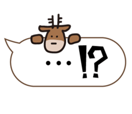 Deer of Japan ver.Greeting sticker #10854103
