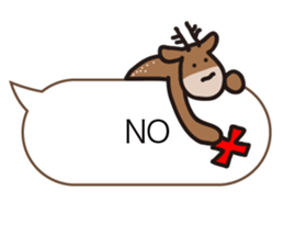 Deer of Japan ver.Greeting sticker #10854109