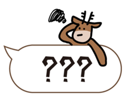 Deer of Japan ver.Greeting sticker #10854126