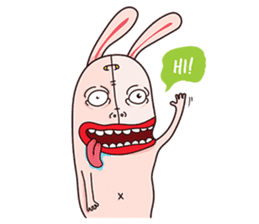 Rude Rabbit sticker #10854328