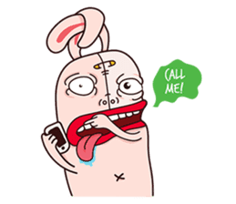 Rude Rabbit sticker #10854338