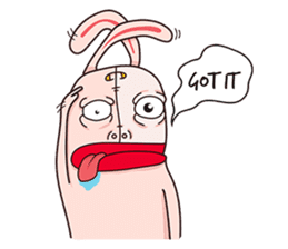 Rude Rabbit sticker #10854339