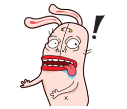 Rude Rabbit sticker #10854343