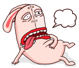 Rude Rabbit sticker #10854346