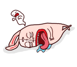 Rude Rabbit sticker #10854348
