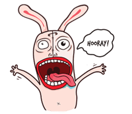 Rude Rabbit sticker #10854351