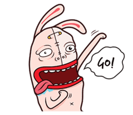 Rude Rabbit sticker #10854354