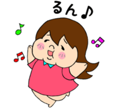 a plump girl sticker #10855044
