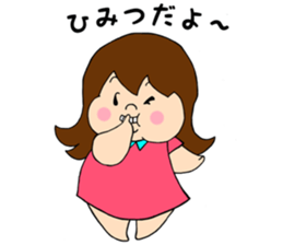 a plump girl sticker #10855046