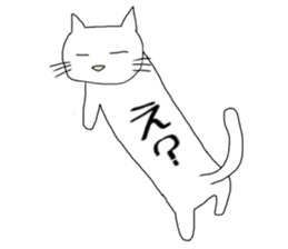 long-bodied cat sticker sticker #10855210