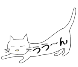 long-bodied cat sticker sticker #10855237
