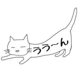 long-bodied cat sticker sticker #10855237