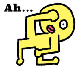 Colorful round faces sticker #10855929