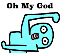 Colorful round faces sticker #10855934