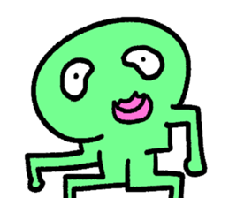 Colorful round faces sticker #10855937