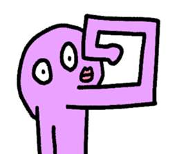 Colorful round faces sticker #10855940