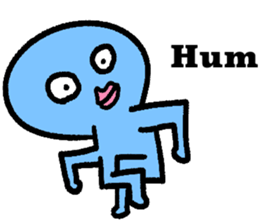 Colorful round faces sticker #10855941