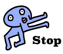 Colorful round faces sticker #10855946