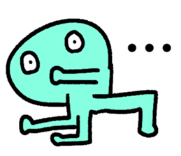 Colorful round faces sticker #10855947