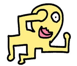 Colorful round faces sticker #10855949