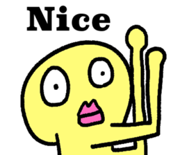 Colorful round faces sticker #10855953