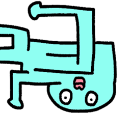 Colorful round faces sticker #10855954