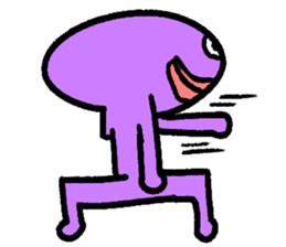 Colorful round faces sticker #10855955