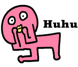 Colorful round faces sticker #10855956