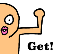 Colorful round faces sticker #10855959