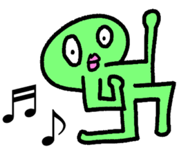 Colorful round faces sticker #10855960