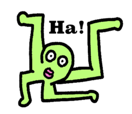 Colorful round faces sticker #10855962