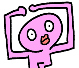 Colorful round faces sticker #10855963