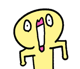 Colorful round faces sticker #10855965