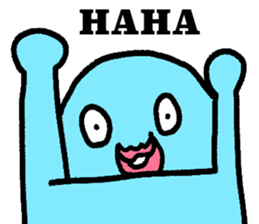 Colorful round faces sticker #10855966